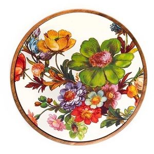 Mackenzie-Childs Flower Market Large Trivet - White